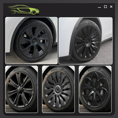 19" Blade Wheel Cover Caps for Tesla Model Y (2020–2024) | 4-Piece Full Coverage Hub Cap Set - 14:29#Cyclone Style;200007763:201336106-14:347#Arachnid Style;200007763:201336106-14:10#Storm Style;200007763:201336106-14:175#New Turbine Style;200007763:201336106-14:193#Blade Style;200007763:201336106-  DRIVEN - 4