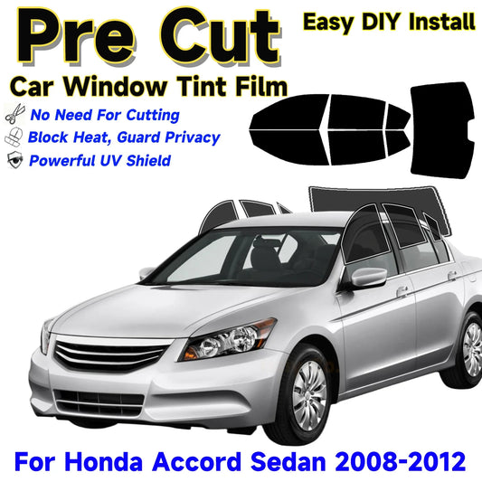 Precut Window Tint Kit for Honda Accord Sedan (2008–2012) | UV Block & Privacy Film - 14:1954460561#Rear Windshield 70;200007763:201336106-  DRIVEN - 1