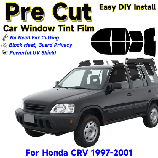 Precut Window Tint Kit for Honda CR-V (1997–2001) | UV Block & Privacy Film - 14:200004889#Front Window 05 VLT;200007763:201336106-  DRIVEN - 1