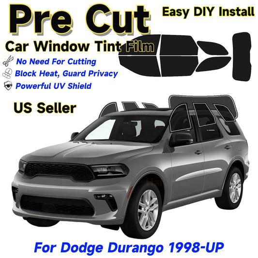 Precut Window Tint Kit for Dodge Durango (1998–2025) | UV Block & Privacy Film - 200000182:94#Side Back;200007763:201336106;355:-1;5:-2-  DRIVEN - 1