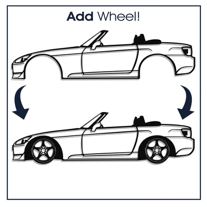 Upgrade Your Metal Car Art with Wheels - sku-43439630090479-  DRIVEN - 1