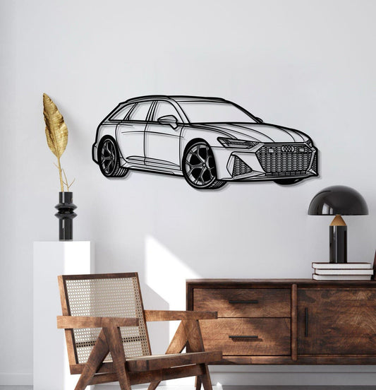 RS6 Perspective Metal Car Wall Art - MT0426 - MT0426B69L-MT0426B80L-MT0426B99L-MT0426B115L-MT0426B140L-  DRIVEN - 2