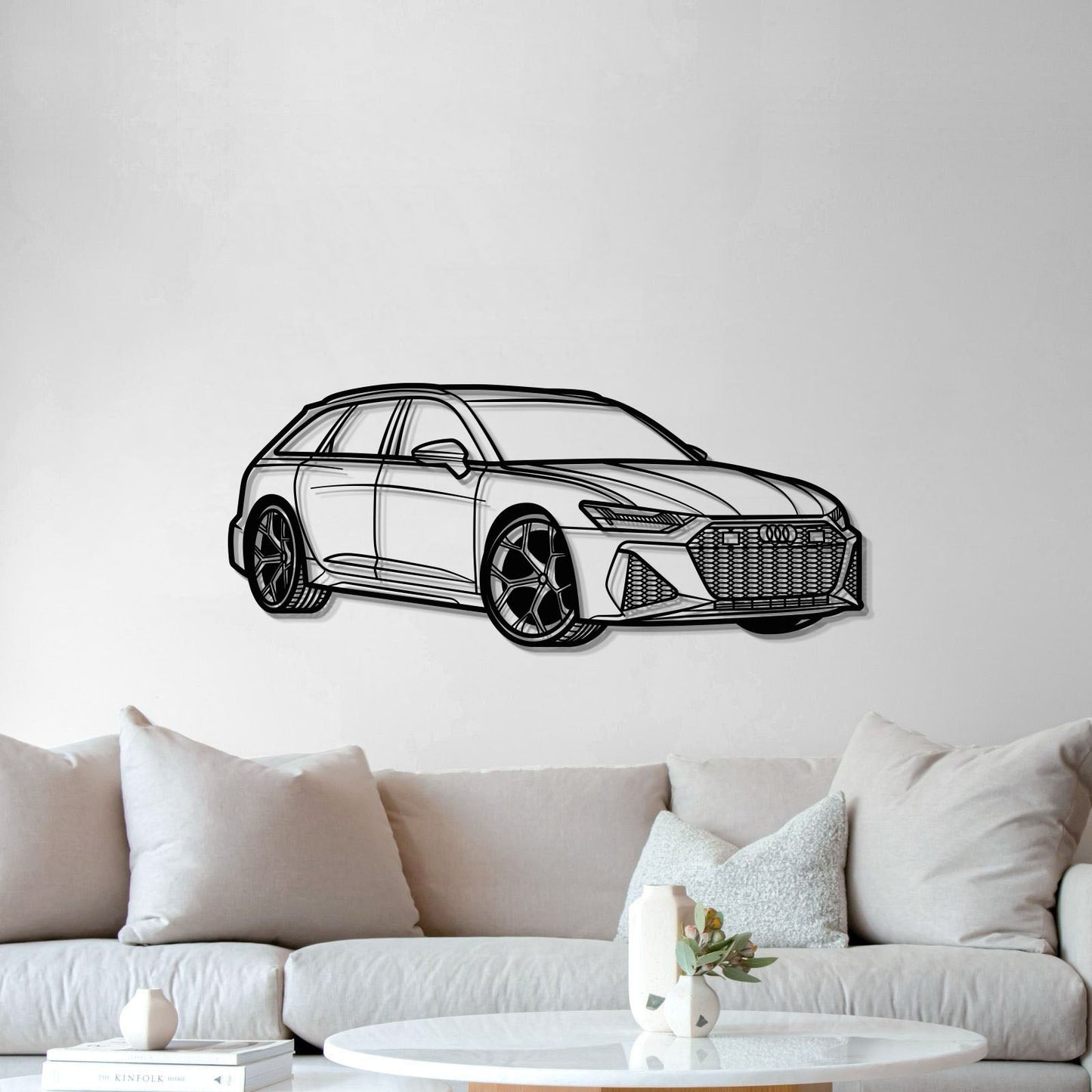 RS6 Perspective Metal Car Wall Art - MT0426 - MT0426B69L-MT0426B80L-MT0426B99L-MT0426B115L-MT0426B140L-  DRIVEN - 5
