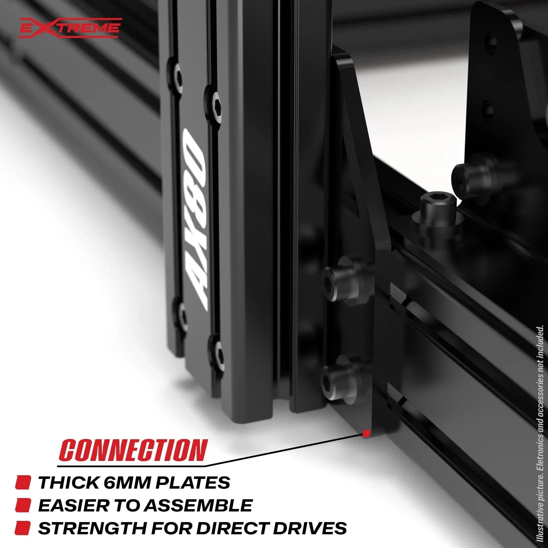 AX80 ALUMINUM PROFILE SIM RACING RIG 2025 - 4001-  DRIVEN - 24