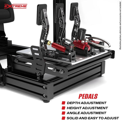 AX80 ALUMINUM PROFILE SIM RACING RIG - AX80-HORIZONTAL-  DRIVEN - 6