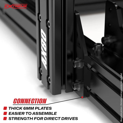 AX80 ALUMINUM PROFILE SIM RACING RIG - AX80-HORIZONTAL-  DRIVEN - 7