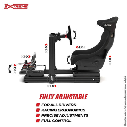 AX80 ALUMINUM PROFILE SIM RACING RIG - AX80-HORIZONTAL-  DRIVEN - 9