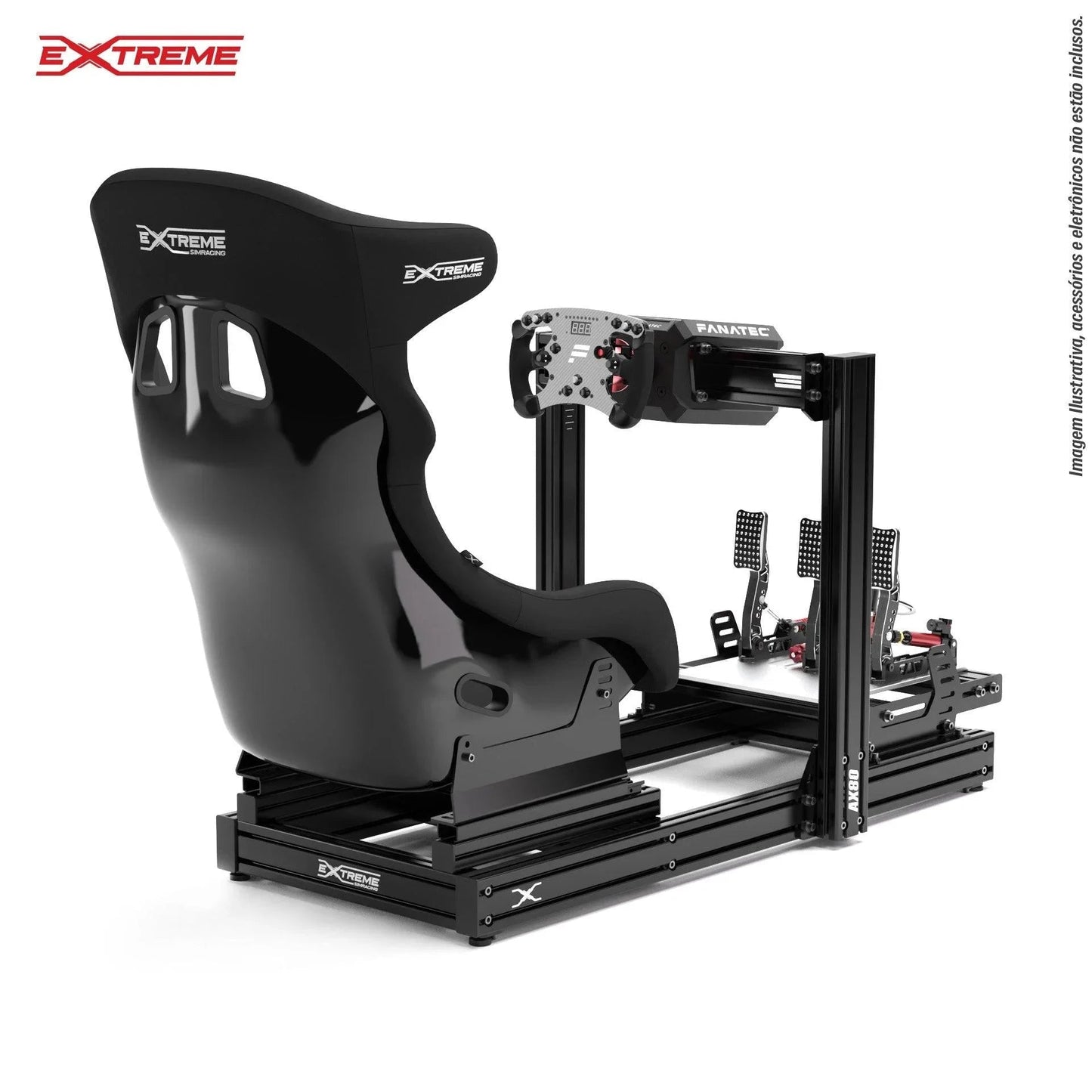 AX80 ALUMINUM PROFILE SIM RACING RIG - AX80-HORIZONTAL-  DRIVEN - 4