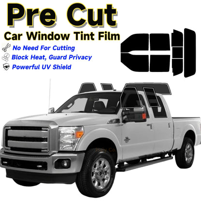 Precut Window Tint Kit for Ford F-250 / F-350 Crew Cab (2013–2016) | UV Block & Privacy Film - 200000182:29#Side and Rear 1PC;200007763:201336106;5:-5-200000182:29#Side and Rear 1PC;200007763:201336106;5:-7-200000182:29#Side and Rear 1PC;200007763:201336106;5:-1-200000182:29#Side and Rear 1PC;200007763:201336106;5:-3-200000182:193#Front Window;200007763:201336106;5:-6-  DRIVEN - 1