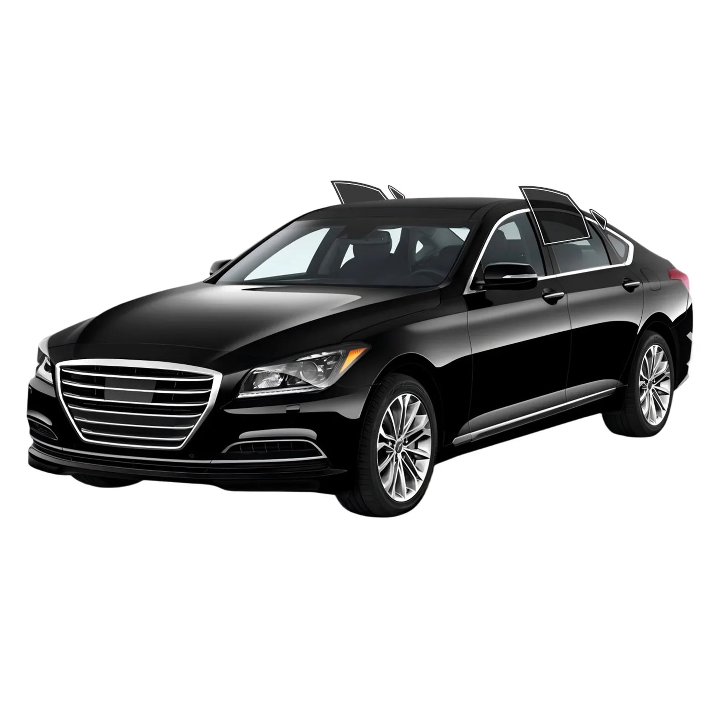 Precut Window Tint Kit for Hyundai Genesis Sedan (2009–2016) | UV Block & Privacy Film - 200000182:175#Front Windshield;200007763:201336106;355:-4;5:-2-200000182:175#Front Windshield;200007763:201336106;355:-7;5:-2-200000182:175#Front Windshield;200007763:201336106;355:-5;5:-2-200000182:175#Front Windshield;200007763:201336106;355:-2;5:-2-200000182:193#Windshield Strip;200007763:201336106;355:-3;5:-2-  DRIVEN - 12