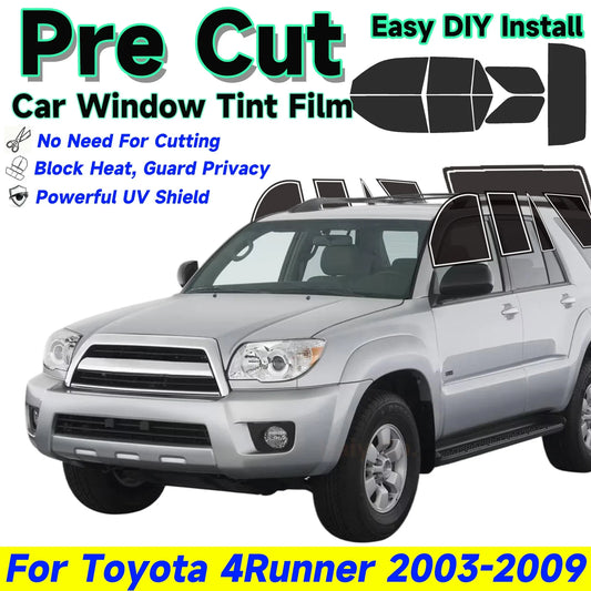 Precut Window Tint Kit for Toyota 4Runner (2003–2009) | UV Block & Privacy Film - 14:201452419#Rear Windshield 45;200007763:201336106-  DRIVEN - 1