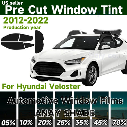 Precut Window Tint Kit for Hyundai Veloster (2012–2022) | UV Block & Privacy Film - 200000182:29#All Side and Rear;200007763:201336106;355:-7;5:-2-200000182:29#All Side and Rear;200007763:201336106;355:-5;5:-2-200000182:29#All Side and Rear;200007763:201336106;355:-2;5:-2-200000182:10#Front Window;200007763:201336106;355:-4;5:-2-200000182:10#Front Window;200007763:201336106;355:-7;5:-2-  DRIVEN - 1