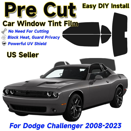 Precut Window Tint Kit for Dodge Challenger (2008–2023) | UV Block & Privacy Film - 14:520468414#Rear Windshield 20;200007763:201336106-  DRIVEN - 1