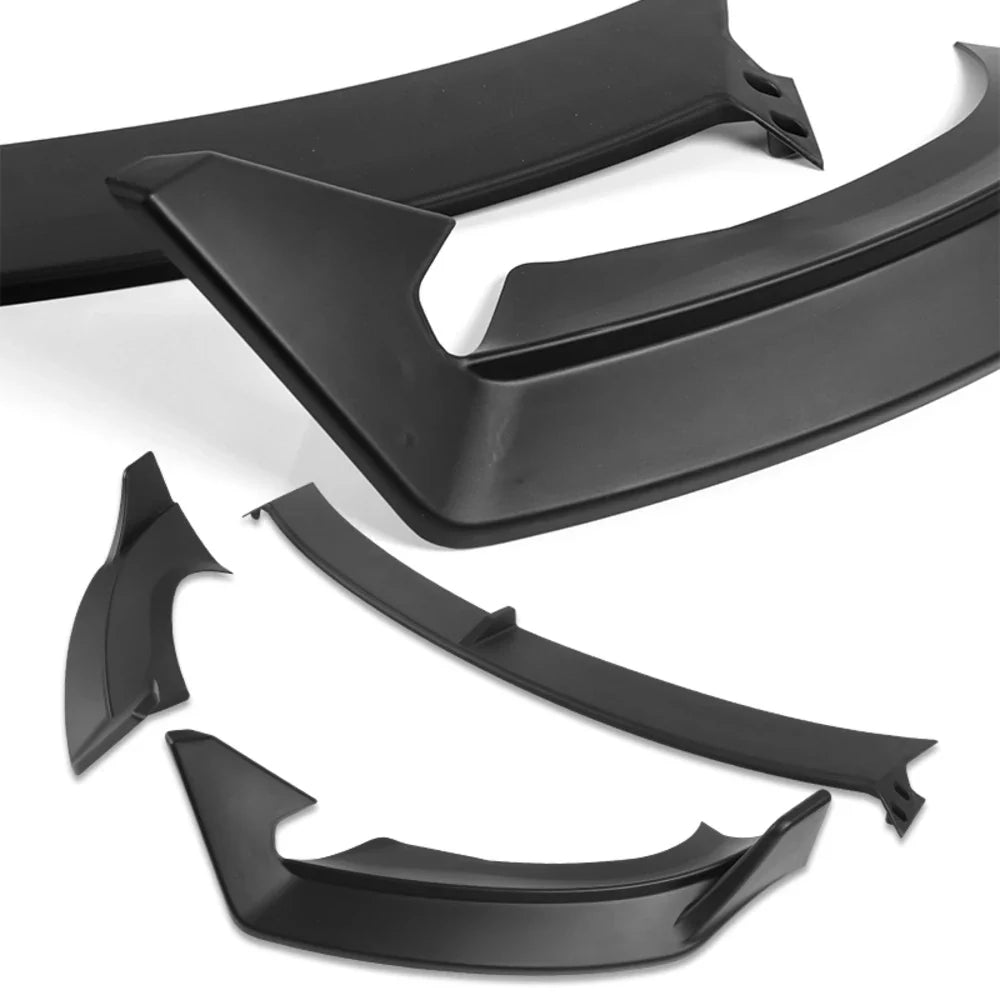 Front Bumper Spoiler Lip Body Kit for Tesla Model 3 (2024–2025) | WPOWER — Excludes Performance - 14:193#Painted Glossy Black-14:200003699#Painted Carbon Fiber-14:200004890#Unpainted Matt Black-  DRIVEN - 2