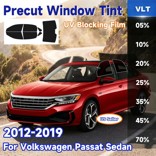 Precut Window Tint Kit for VW Passat Sedan (2012–2019) | UV Block & Privacy Film - 200000182:193#Front Window;200007763:201336106;5:-2-  DRIVEN - 1