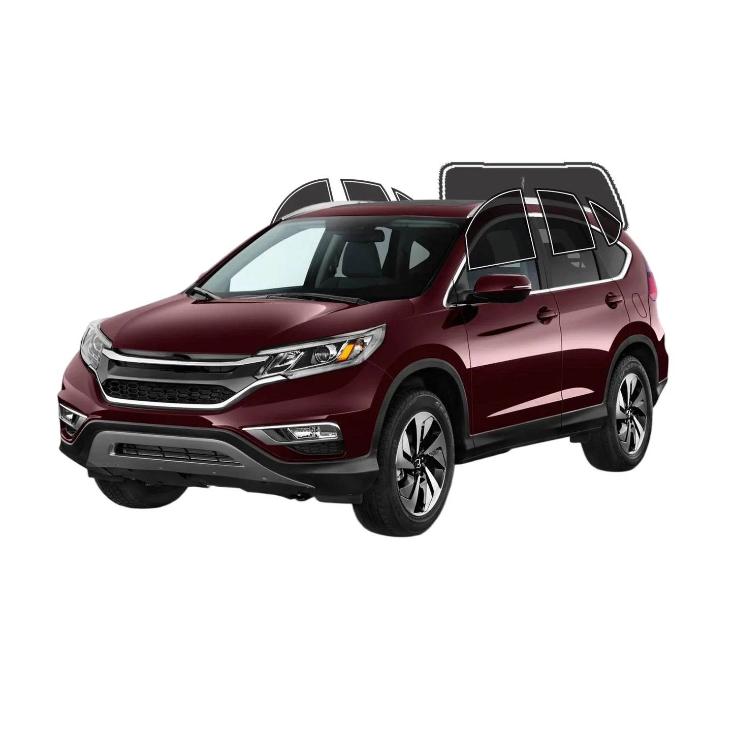 Precut Window Tint Kit for Honda CR-V (2012–2016) | UV Block & Privacy Film - 14:200001438#Side Back 20 VLT;200007763:201336106-14:100018786#Side Back 25 VLT;200007763:201336106-14:200001951#Side Back 35 VLT;200007763:201336106-14:202520811#Side Back 45 VLT;200007763:201336106-14:202997806#Side Back 70 VLT;200007763:201336106-  DRIVEN - 8