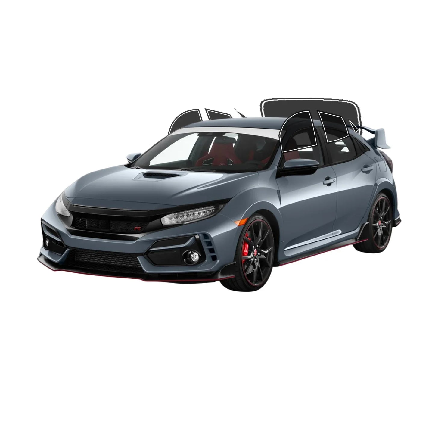 Precut Window Tint Kit for Honda Civic Hatchback (2016–2021) | UV-IR Block & Privacy Film - 200000182:193#Front Window;200007763:201336106;5:-3-200000182:193#Front Window;200007763:201336106;5:-1-200000182:29#All Side and Rear;200007763:201336106;5:-4-200000182:29#All Side and Rear;200007763:201336106;5:-6-200000182:29#All Side and Rear;200007763:201336106;5:-5-  DRIVEN - 8