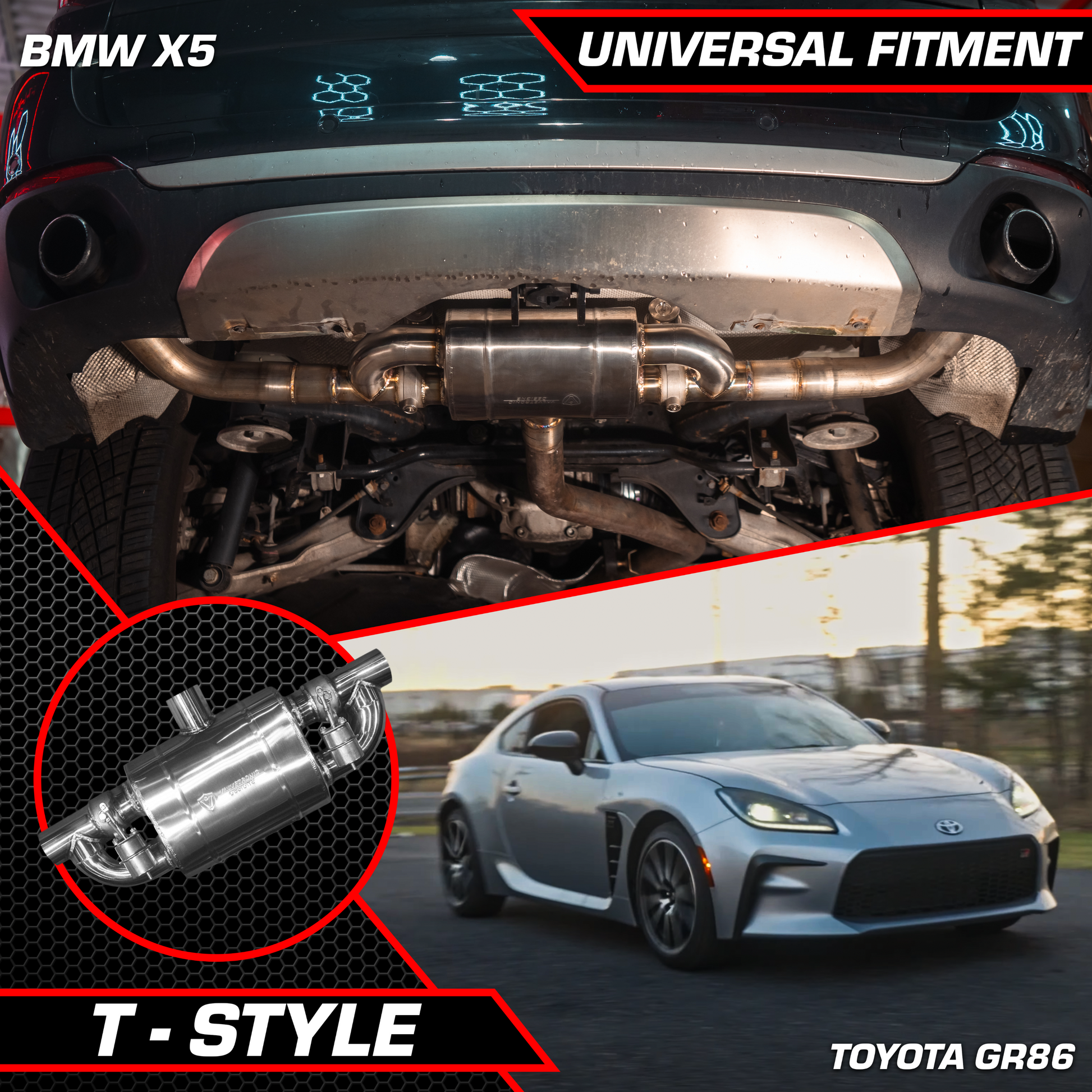 Truck/SUV Valved Muffler Kit - OFF.UVM.63MM.X1-OFF.UVM.63MM.X2-OFF.UVM.76MM.X1-OFF.UVM.76MM.X2-OFF.UVM.89MM.X1-  DRIVEN - 8