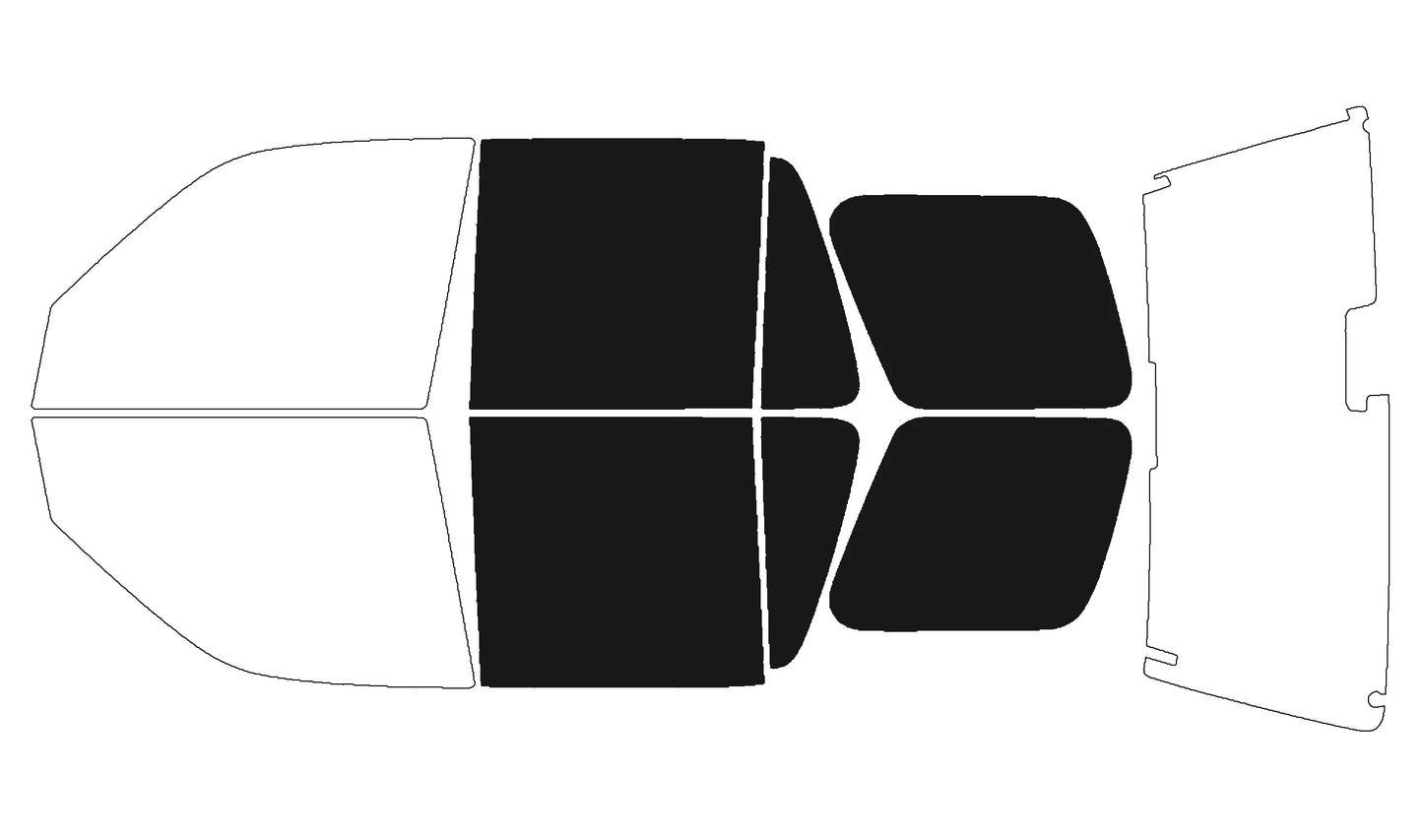 Precut Window Tint Kit for Honda CR-V (1997–2001) | UV Block & Privacy Film - 14:200004889#Front Window 05 VLT;200007763:201336106-14:200004890#Front Window 10 VLT;200007763:201336106-14:200004891#Front Window 20 VLT;200007763:201336106-14:200003699#Front Window 25 VLT;200007763:201336106-14:200002130#Front Window 35 VLT;200007763:201336106-  DRIVEN - 8