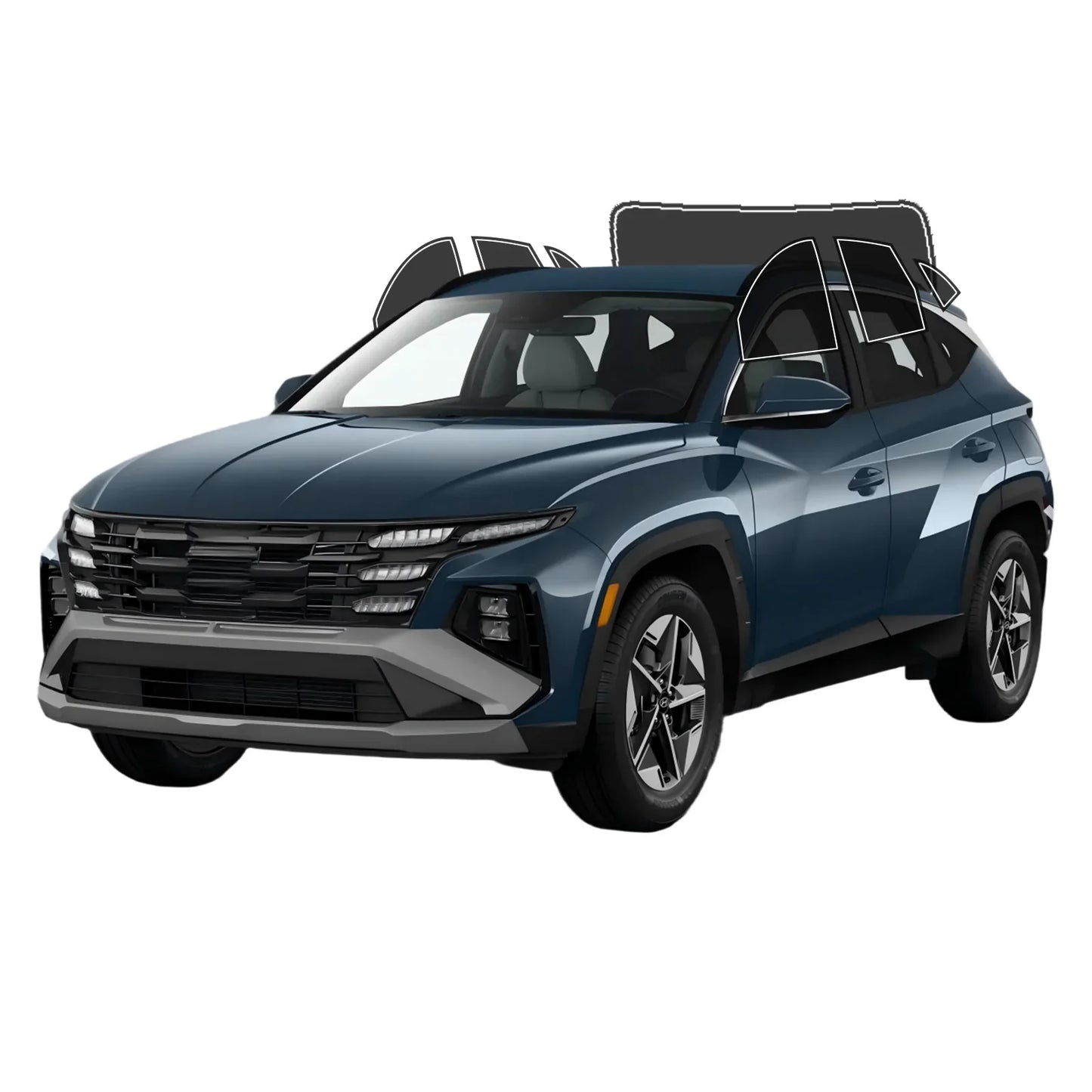 Precut Window Tint Kit for Hyundai Tucson (2022–2026) | UV-IR Block & Privacy Film - 200000182:1052#Windshield Strip;200007763:201336106;5:-6-200000182:1052#Windshield Strip;200007763:201336106;5:-4-200000182:1052#Windshield Strip;200007763:201336106;5:-1-200000182:1052#Windshield Strip;200007763:201336106;5:-3-200000182:1052#Windshield Strip;200007763:201336106;5:-2-  DRIVEN - 8