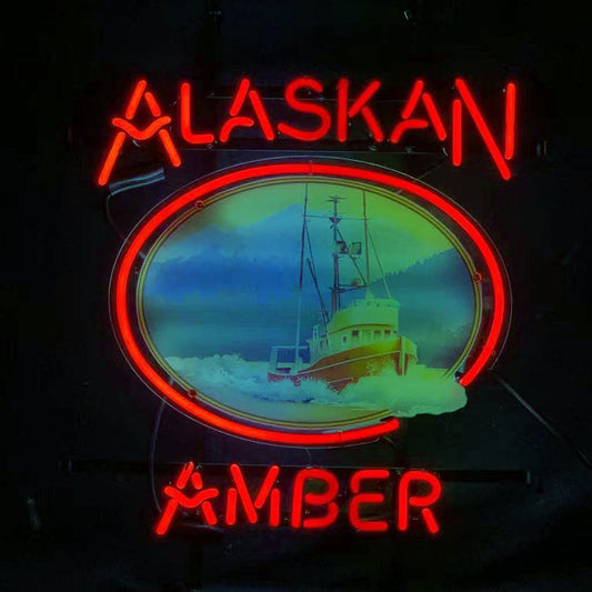 Alaskan Amber Beer Neon Signs - ME670-  DRIVEN - 1
