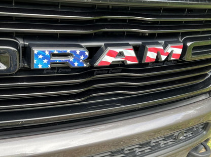 RAM Grille Emblem Overlay Decal   - 2019-2024 Ram 1500 - sku-43596718014651-sku-43596718047419-sku-43596718080187-sku-43596718112955-sku-43596718145723-  DRIVEN - 9