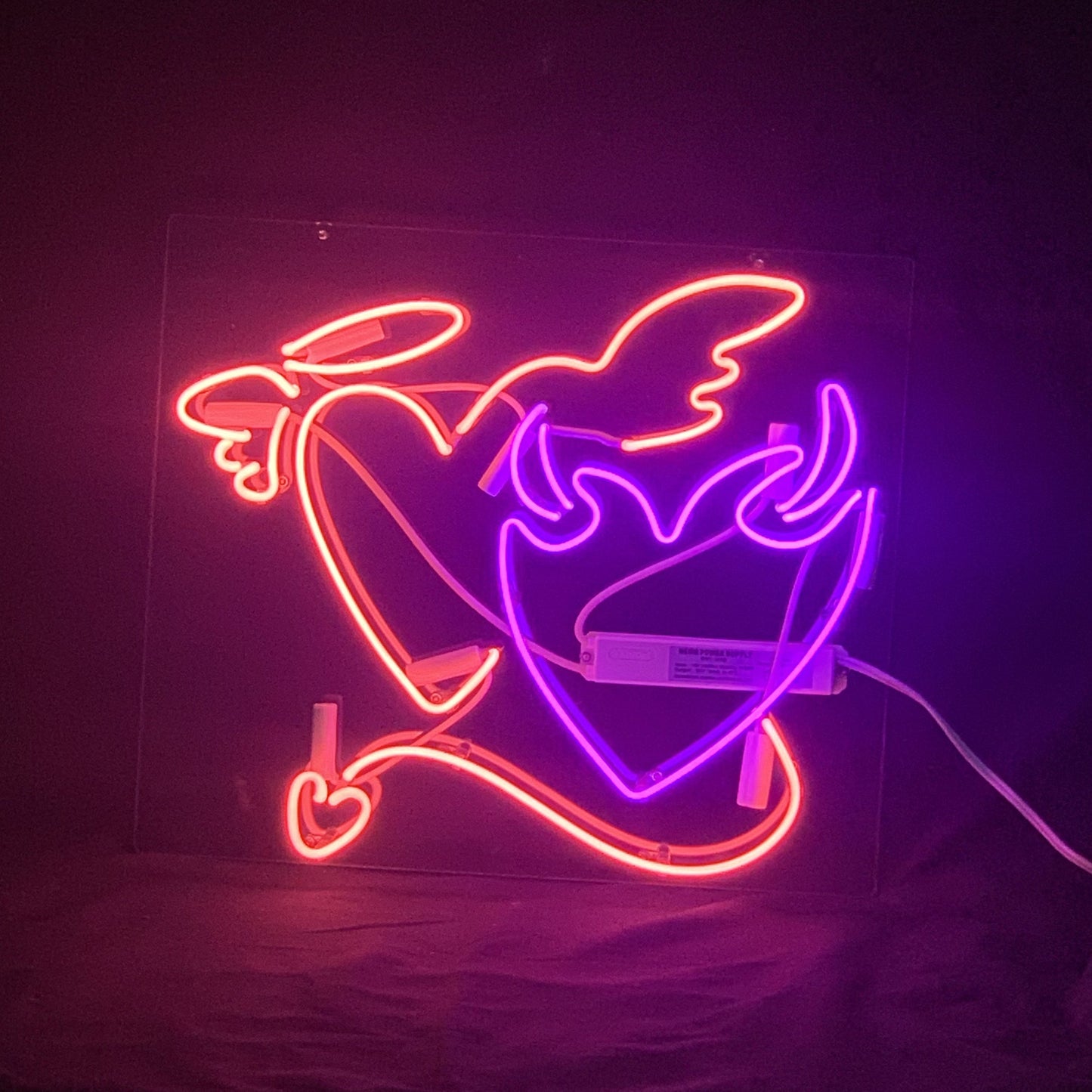 Angels& Demons Heart Neon Signs - ME517-  DRIVEN - 1