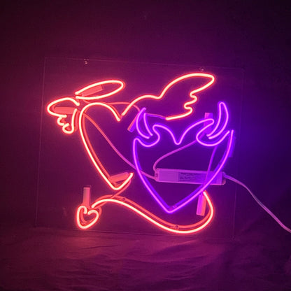 Angels& Demons Heart Neon Signs - ME517-  DRIVEN - 1