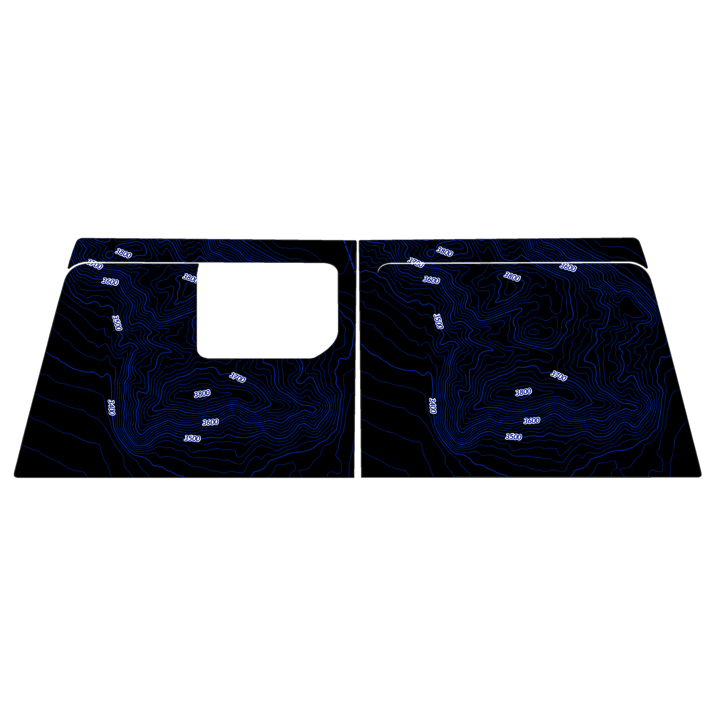 Topo Cargo Area Overlay Kit Part 1 (Printed Series) - 2021+ Bronco 4 Door