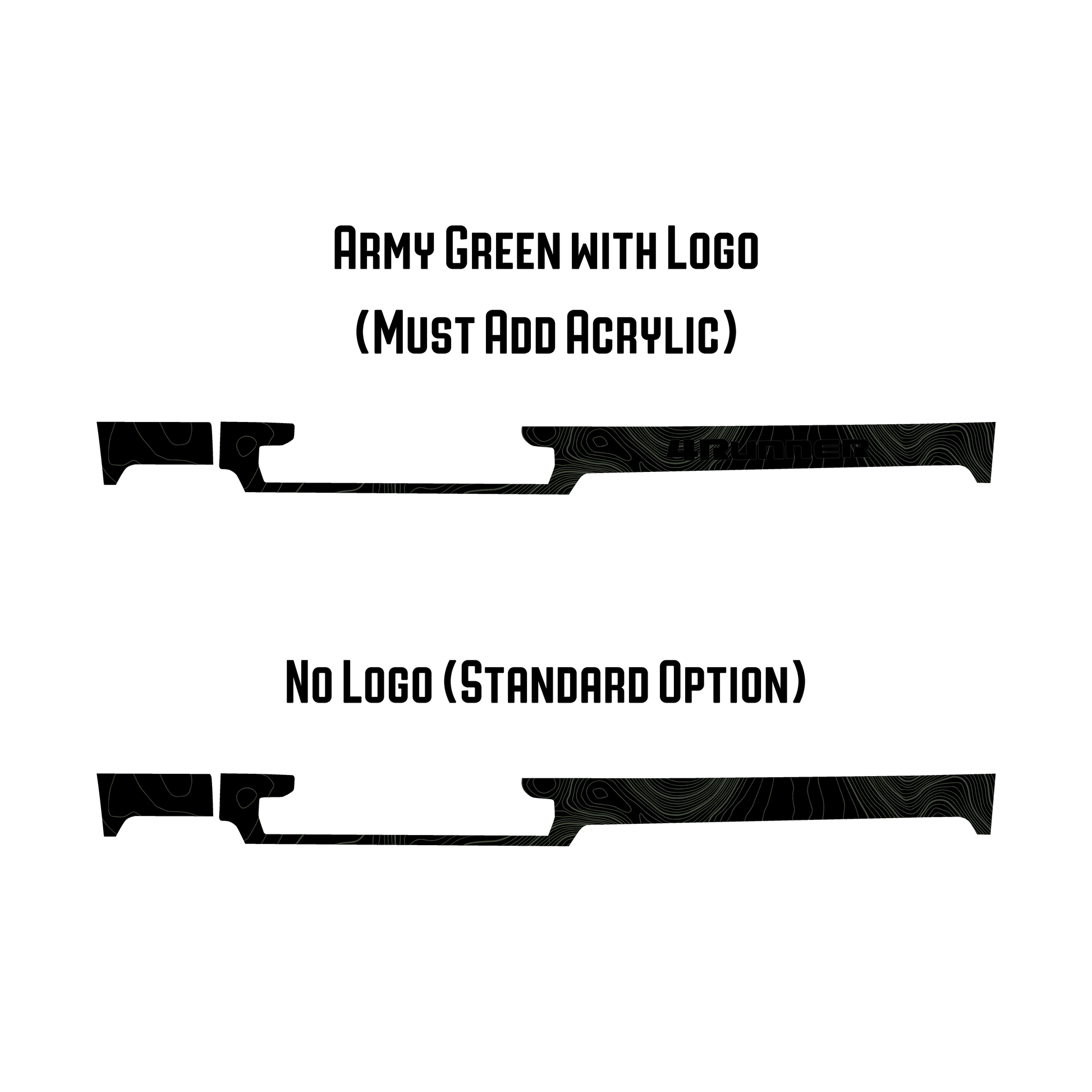 Full Width Topographic Dash Wrap - 2025+ 4Runner - 254RUNNER-SB-TP.WH-sku-51514452869439-sku-51514452902207-sku-51514452934975-sku-51514452967743-  DRIVEN - 11