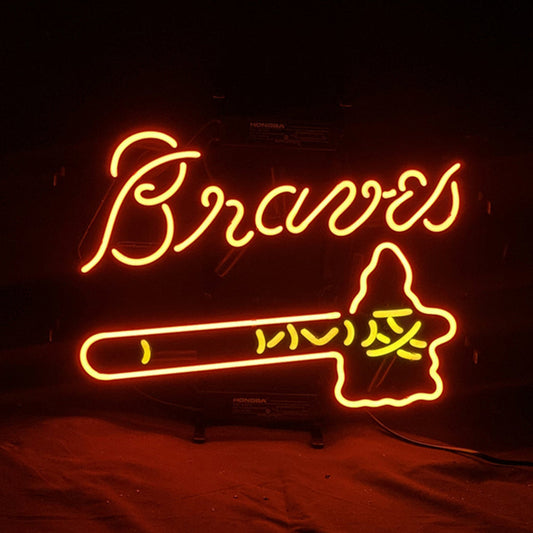 Atlanta Braves Baseball Logo Neon Signs Light - ME437-  DRIVEN - 2