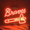 Atlanta Braves Baseball Logo Neon Signs Light