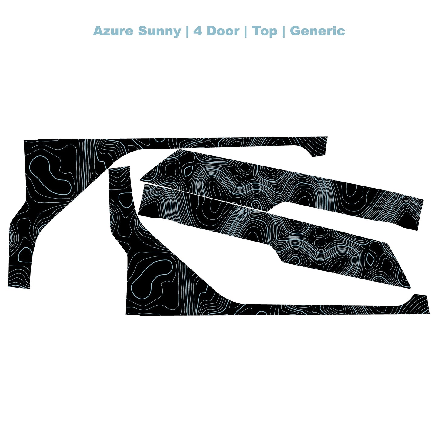 Topographic Upper Door Overlay Kit (Printed Series) - 2021+ Bronco 4 Door - 21BRNINTDRFU-TPAMBL-21BRNINTDRFU-TPA51L-21BRNINTDRFU-TPAZL-21BRNINTDRFU-TPCGL-21BRNINTDRFU-TPCBNL-  DRIVEN - 9