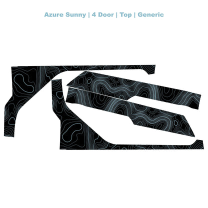 Topographic Upper Door Overlay Kit (Printed Series) - 2021+ Bronco 4 Door - 21BRNINTDRFU-TPAMBL-21BRNINTDRFU-TPA51L-21BRNINTDRFU-TPAZL-21BRNINTDRFU-TPCGL-21BRNINTDRFU-TPCBNL-  DRIVEN - 9