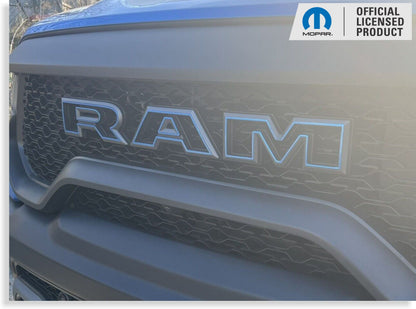 RHO RAM Grille Emblem Overlay Decal - 2025-2026 Ram 1500 RHO - sku-46952364802235-sku-46952364835003-sku-46952364867771-sku-46952364900539-sku-46952364933307-  DRIVEN - 1