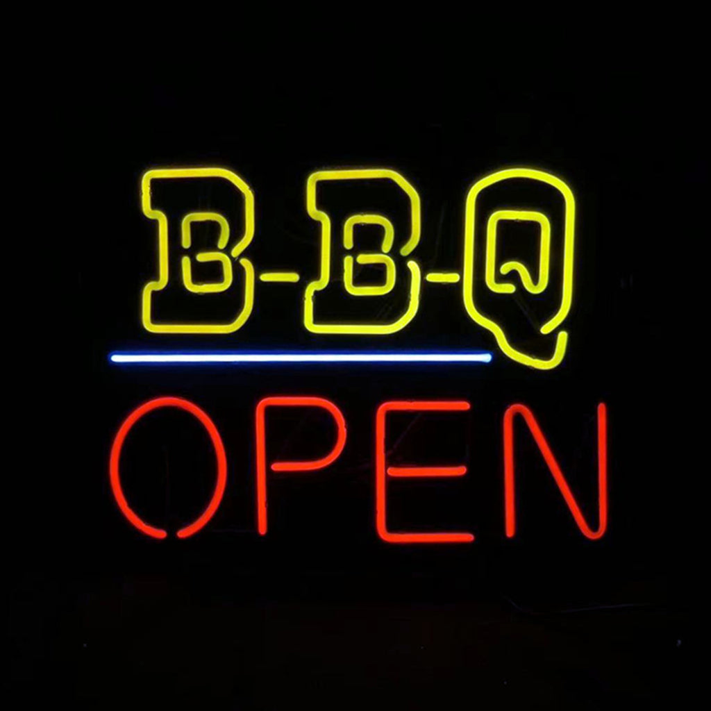 BBQ Open Neon Light Sign - ME586-  DRIVEN - 2
