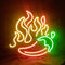 Fire BBQ Pepper Neon Signs