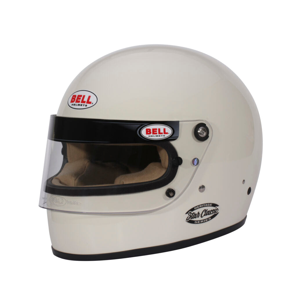 BELL 1451004 Racing helmet open-face STAR CLASSIC FIA/SNELL 2020, white, size XL (61-61+)