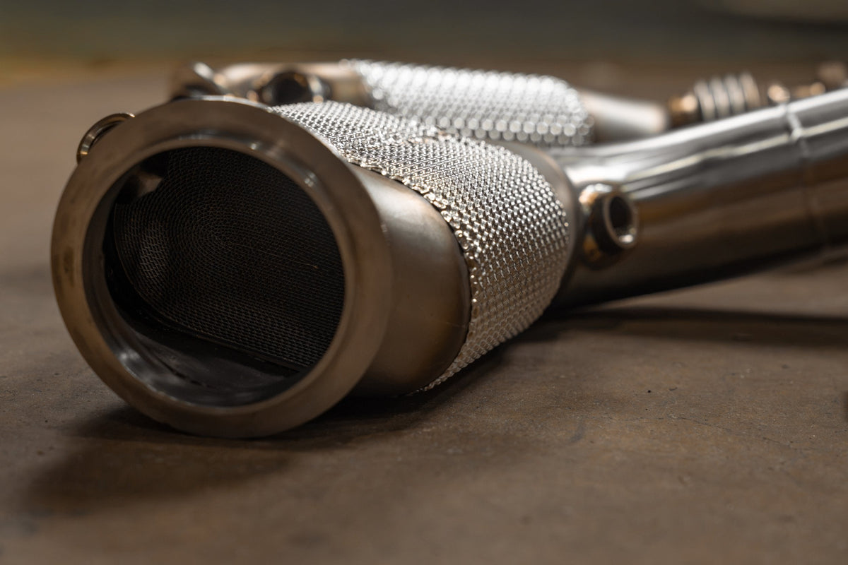 BMW F80/F82/F83/F87C M2C / M3 / M4 400 Cell Catted Downpipes - BMW.F8X.M2C.M3.M4.FF.400C.BR-  DRIVEN - 4