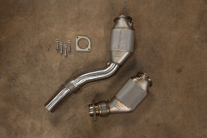 BMW F80/F82/F83/F87C M2C / M3 / M4 400 Cell Catted Downpipes - BMW.F8X.M2C.M3.M4.FF.400C.BR-  DRIVEN - 1