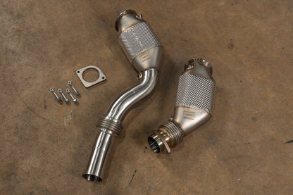 BMW F80/F82/F83/F87C M2C / M3 / M4 400 Cell Catted Downpipes - BMW.F8X.M2C.M3.M4.FF.400C.BR-  DRIVEN - 2