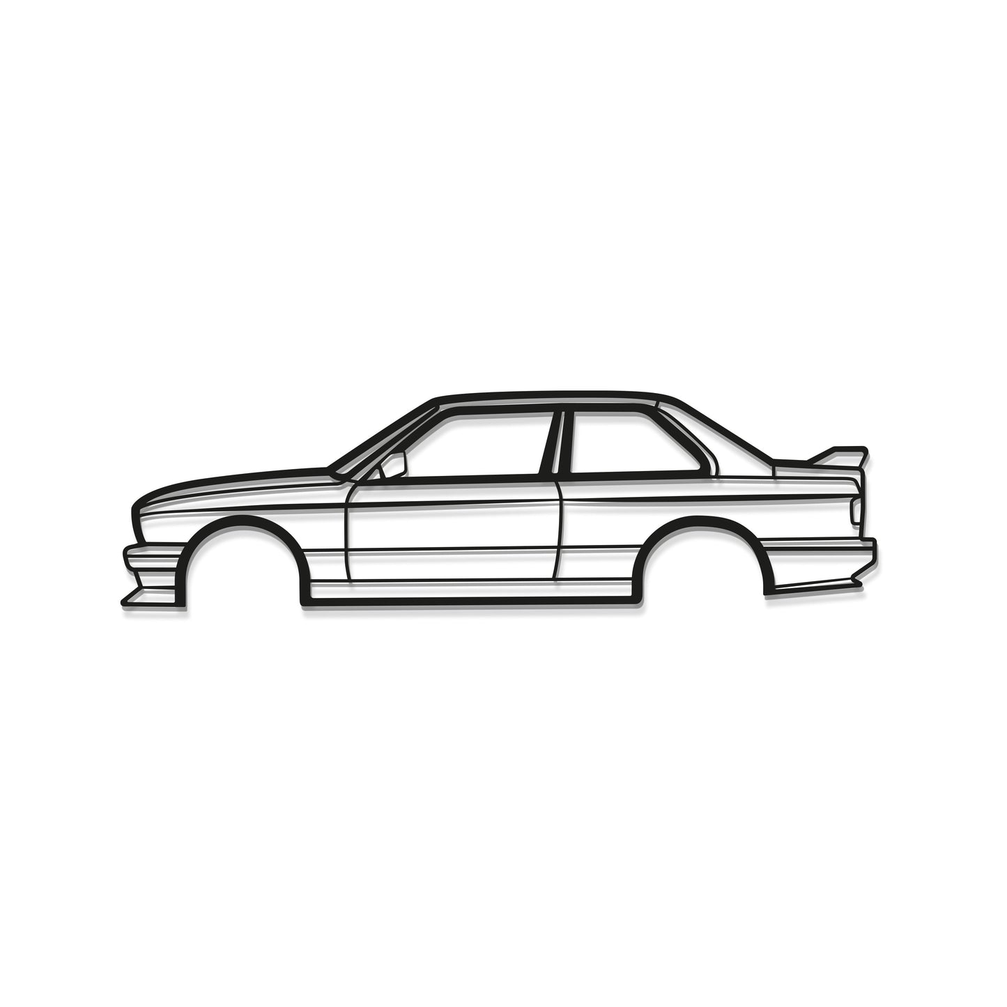 E30 M3 Metal Car Wall Art - MT0936 - MT0936B49L-MT0936B69L-MT0936B80L-MT0936B99L-MT0936B120L-  DRIVEN - 8