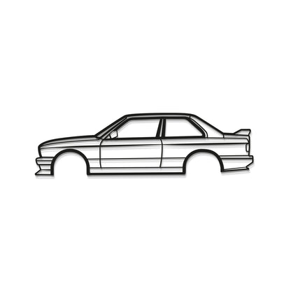 E30 M3 Metal Car Wall Art - MT0936 - MT0936B49L-MT0936B69L-MT0936B80L-MT0936B99L-MT0936B120L-  DRIVEN - 8