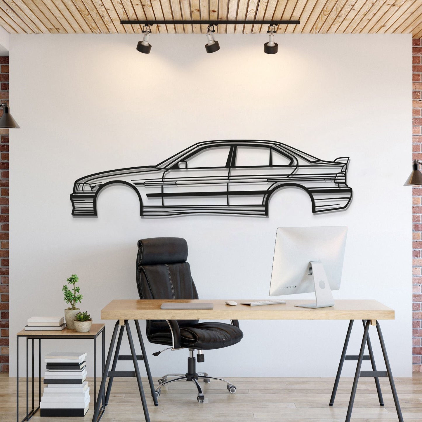 E36 ALPINA Metal Car Wall Art - MT0940 - MT0940B49L-  DRIVEN - 1