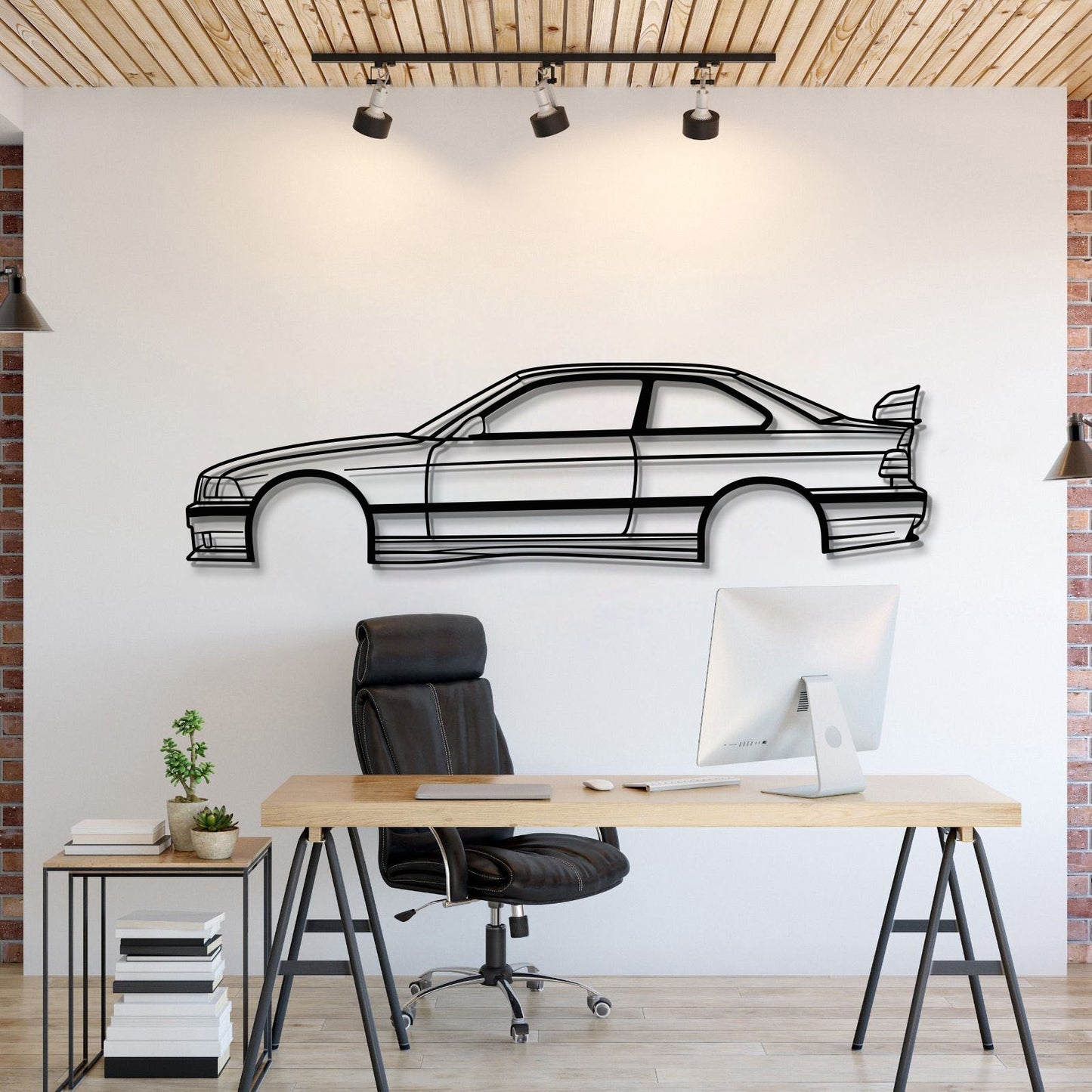 E36 M3 Metal Car Wall Art - MT0947 - MT0947B49L-MT0947B69L-MT0947B80L-MT0947B99L-MT0947B120L-  DRIVEN - 1
