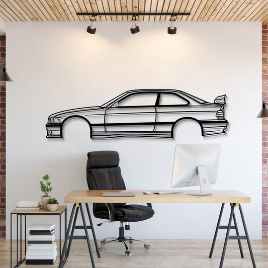 E36 M3 Metal Car Wall Art - MT0947 - MT0947B49L-MT0947B69L-MT0947B80L-MT0947B99L-MT0947B120L-  DRIVEN - 1