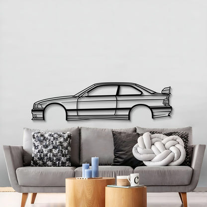 E36 M3 Metal Car Wall Art - MT0947 - MT0947B49L-MT0947B69L-MT0947B80L-MT0947B99L-MT0947B120L-  DRIVEN - 3