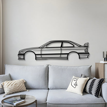 E36 M3 Metal Car Wall Art - MT0947 - MT0947B49L-MT0947B69L-MT0947B80L-MT0947B99L-MT0947B120L-  DRIVEN - 4
