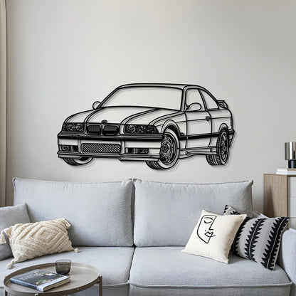 E36 Perspective Metal Car Wall Art  - MT0431 - MT0431B69L-MT0431B80L-MT0431B99L-MT0431B115L-MT0431B140L-  DRIVEN - 3