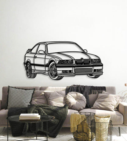 E36 Perspective Metal Car Wall Art  - MT0431 - MT0431B69L-MT0431B80L-MT0431B99L-MT0431B115L-MT0431B140L-  DRIVEN - 5